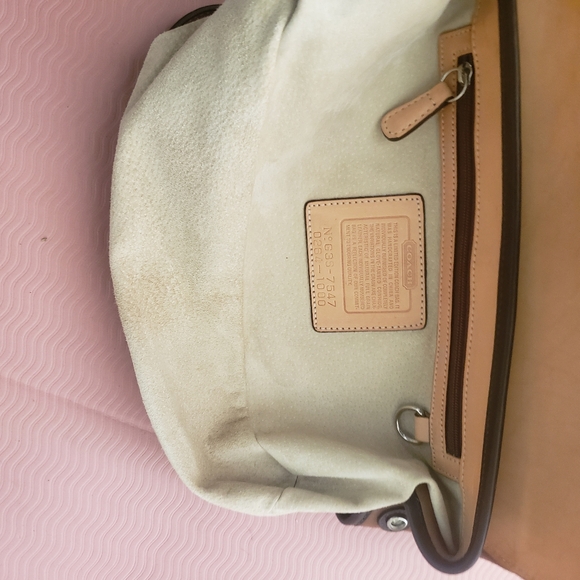 Coach Limited Edition 7547 Hampton Leather Satchel Brown Tan Y2K Vintage - Picture 8 of 16